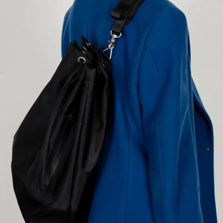 [BUNJANG] HA Archive 2-Way Waterloo Black Nylon Duffel Bag / 하 아카이브 2웨이 워털루 블랙 나일론 더플백