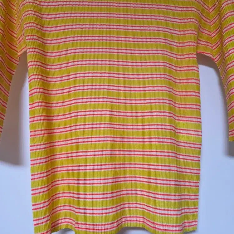 [BUNJANG] Issey Miyake Pleats Please Striped High Neck Top / 이세이미야케 플리츠플리즈 PLEATS PLEASE 스트라이프 하이넥 탑