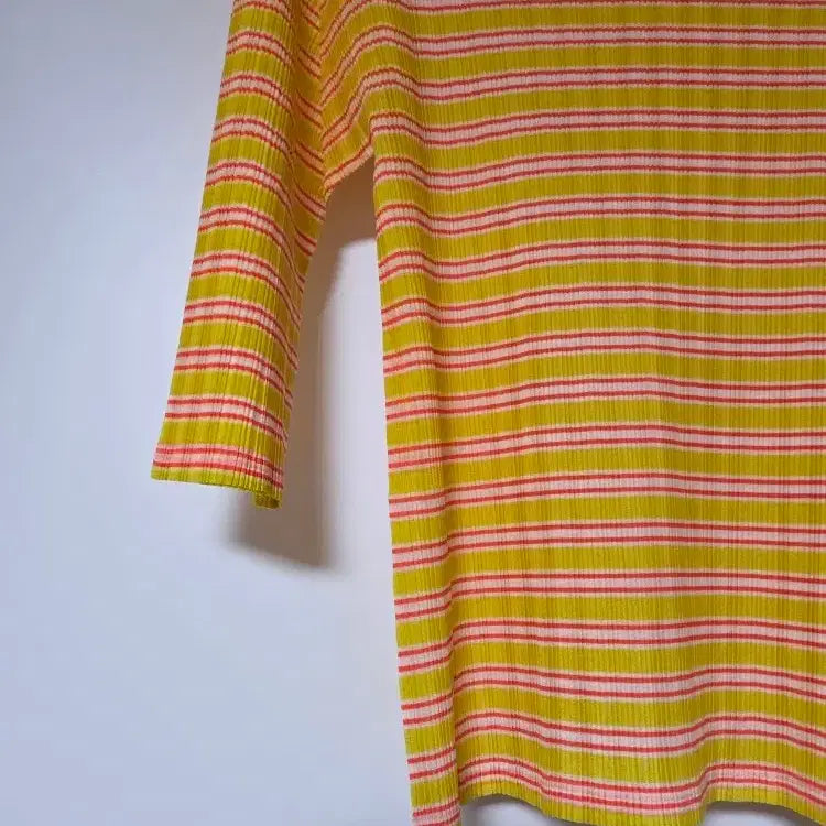[BUNJANG] Issey Miyake Pleats Please Striped High Neck Top / 이세이미야케 플리츠플리즈 PLEATS PLEASE 스트라이프 하이넥 탑