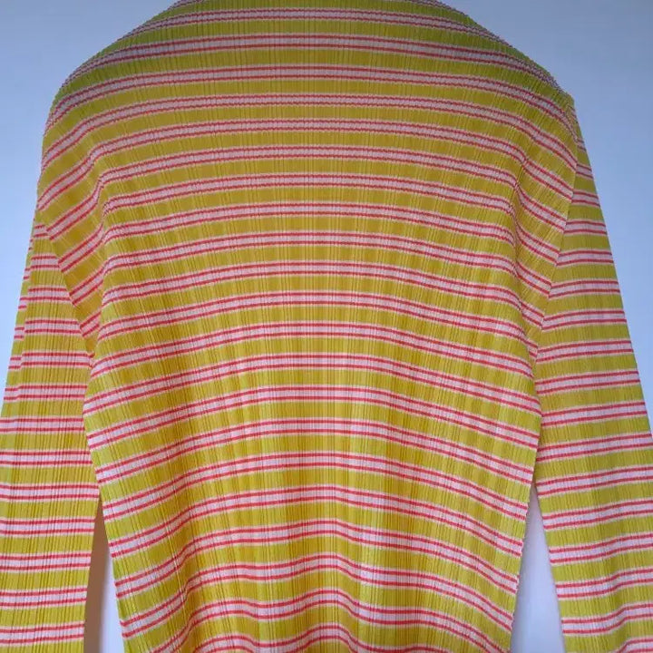 [BUNJANG] Issey Miyake Pleats Please Striped High Neck Top / 이세이미야케 플리츠플리즈 PLEATS PLEASE 스트라이프 하이넥 탑