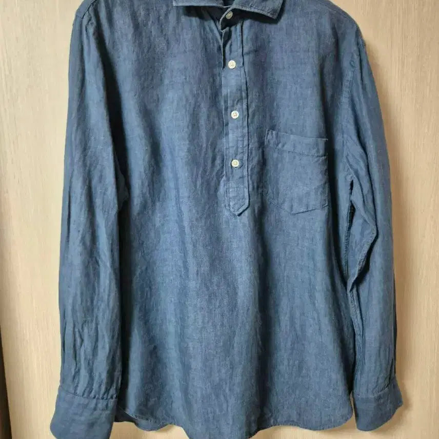 [SOLD OUT] BEAMS HEART 빔즈 하트 린넨 셔츠 라지