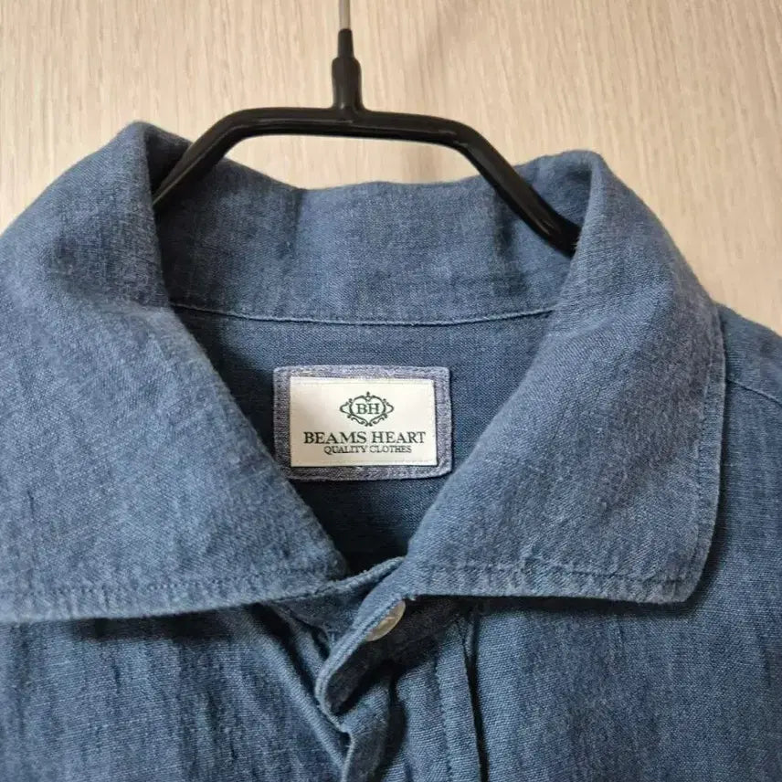 [SOLD OUT] BEAMS HEART 빔즈 하트 린넨 셔츠 라지