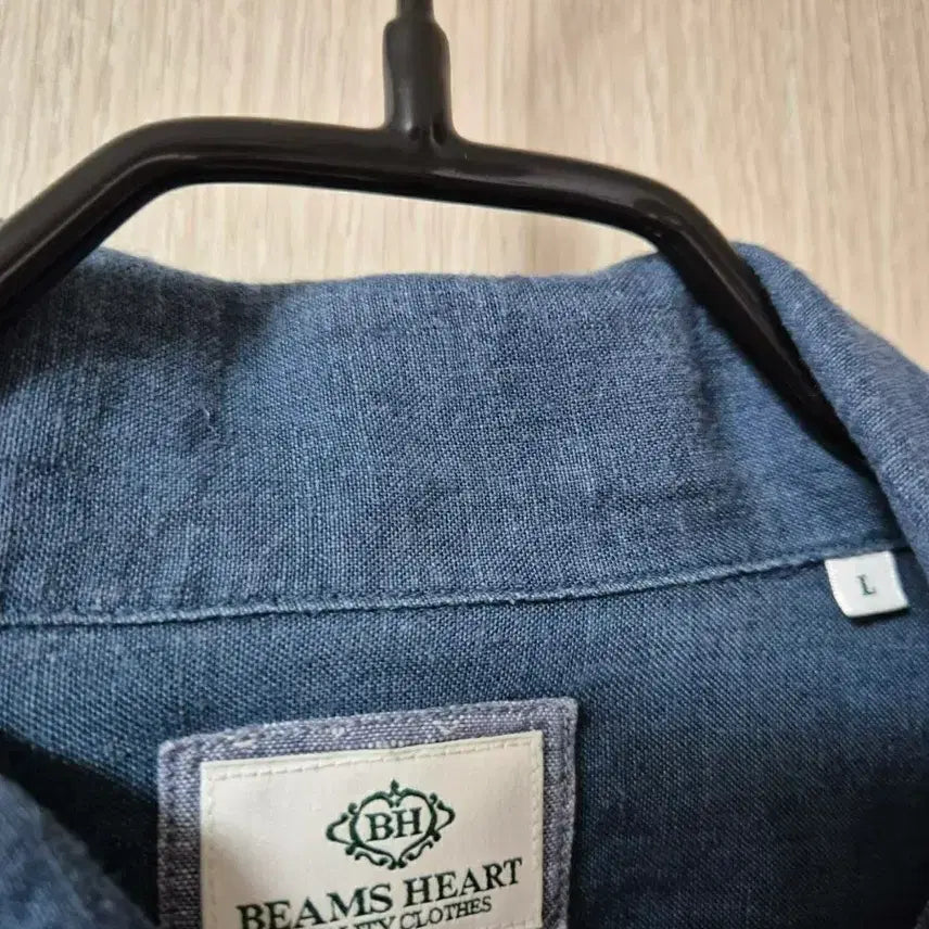 [SOLD OUT] BEAMS HEART 빔즈 하트 린넨 셔츠 라지