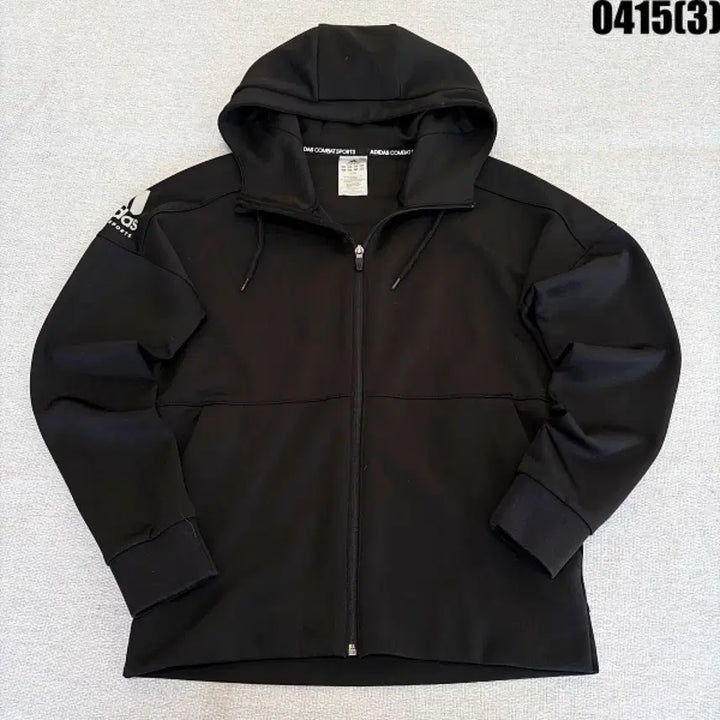 [BUNJANG] Adidas Black Hoodie Zip-up (S) / S 아디다스 블랙 후드 집업 0415(3)