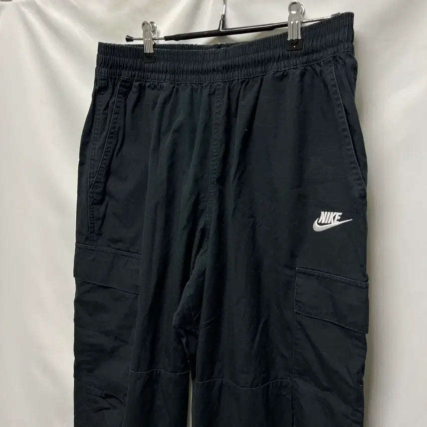 [SOLD OUT] [정품/L] 나이키 스우시 블랙 카고 우븐 포켓 팬츠/바지