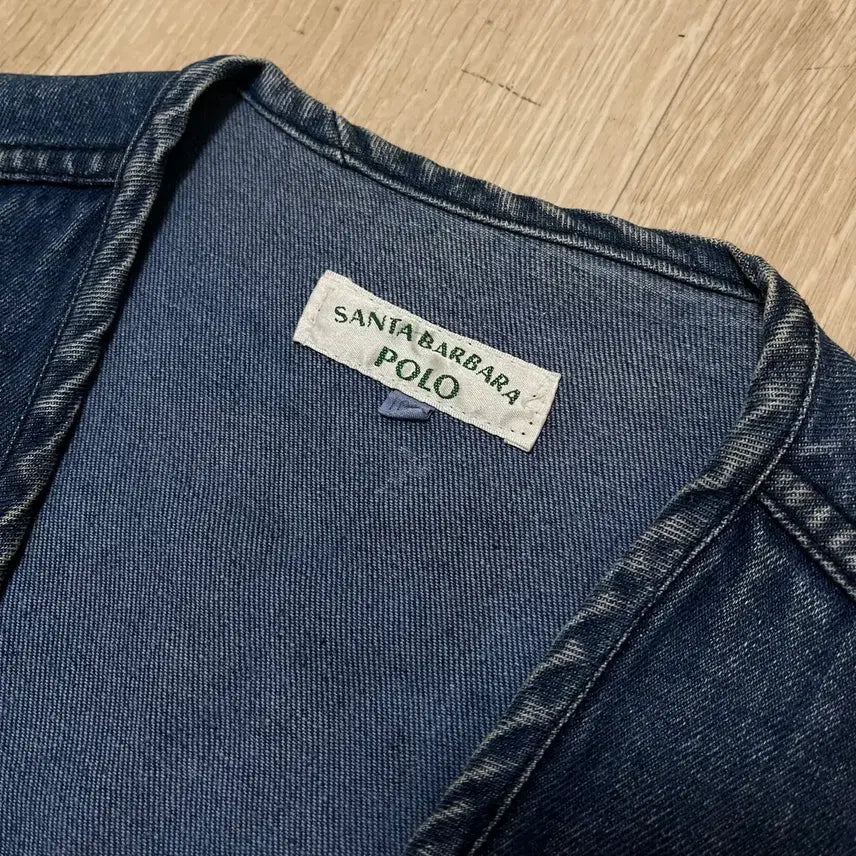 [BUNJANG] Santa Barbara Polo Vintage Multi Pocket Denim Vest / 산타바바라 폴로 빈티지 멀티 포켓 데님 조끼 L/100