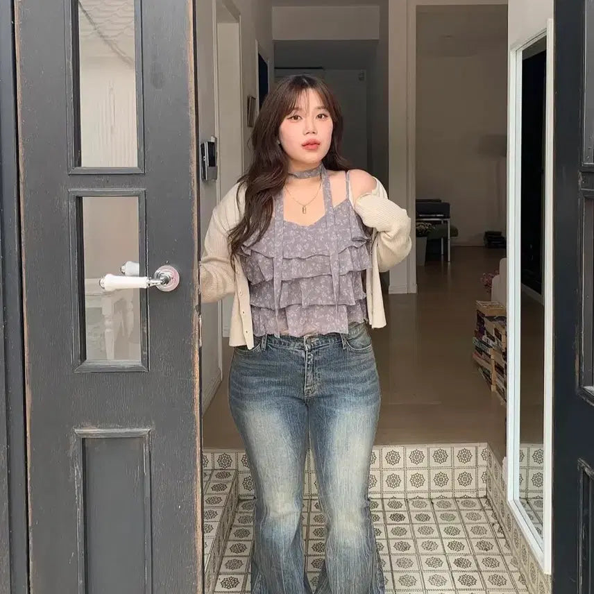 [BUNJANG] Daisy Twill Low-Rise XL Pants / 데이지 투엘 로우라이즈 XL