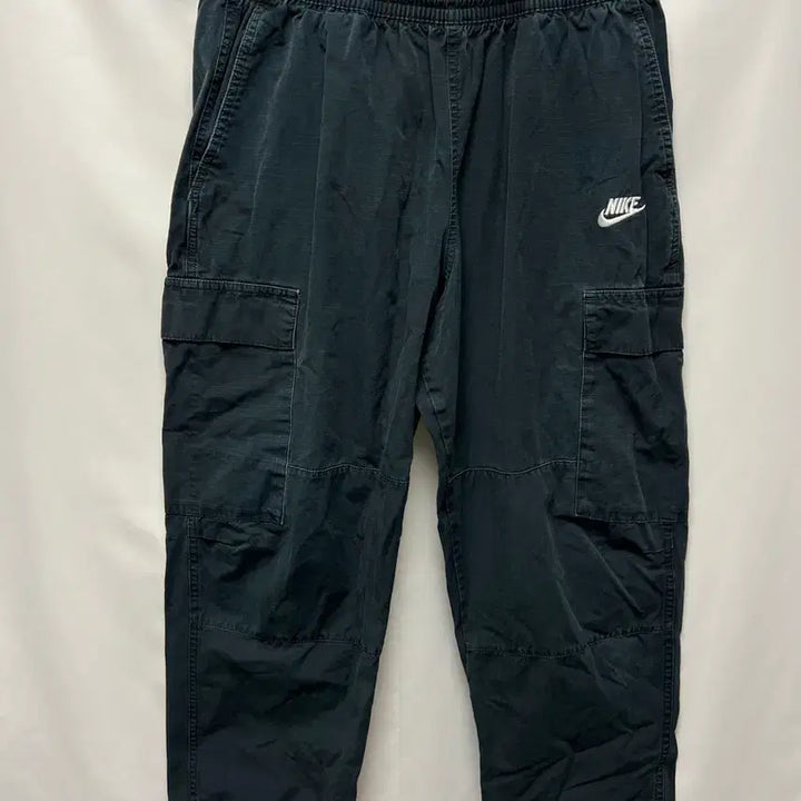 [BUNJANG] Nike Swoosh Club Woven Black Cargo Pants / [정품/L] 나이키 스우시 클럽 우븐 블랙 카고 팬츠/바지