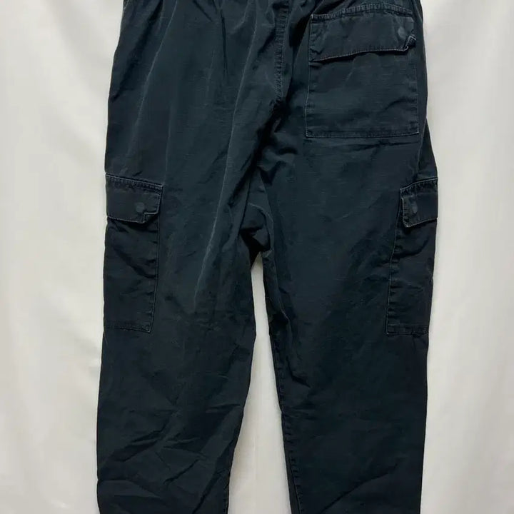 [BUNJANG] Nike Swoosh Club Woven Black Cargo Pants / [정품/L] 나이키 스우시 클럽 우븐 블랙 카고 팬츠/바지