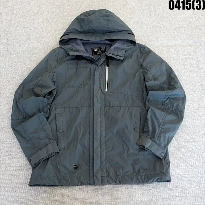 [BUNJANG] Guess Hooded Windbreaker Jacket - M Size / M 게스 후드 바람막이 자켓 0415(3)