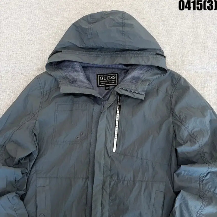 [BUNJANG] Guess Hooded Windbreaker Jacket - M Size / M 게스 후드 바람막이 자켓 0415(3)