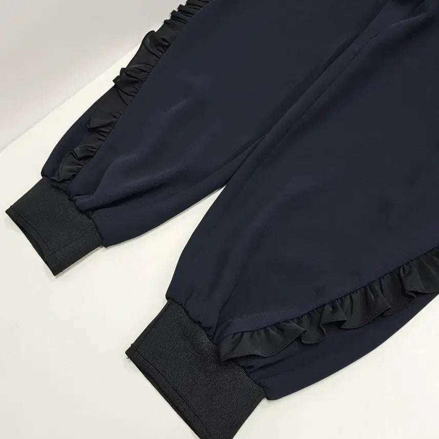 [BUNJANG] Lucky Chouette Embellished Navy Jogger Pants / 럭키슈에뜨팬츠 장식 배기핏 조거 팬츠