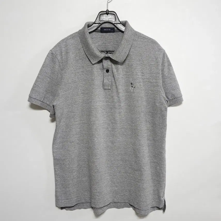 [BUNJANG] HAZZYS Gray Short-Sleeve Polo Shirt / 헤지스(HAZZYS) 그레이 반팔 카라티 95~100