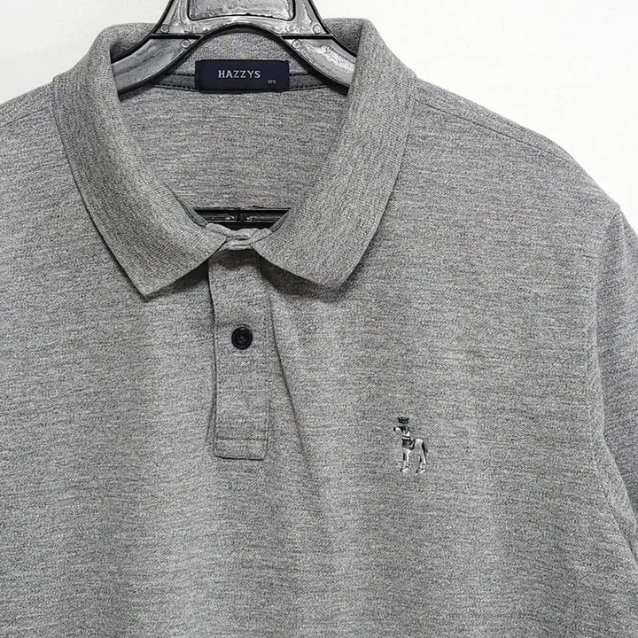 [BUNJANG] HAZZYS Gray Short-Sleeve Polo Shirt / 헤지스(HAZZYS) 그레이 반팔 카라티 95~100