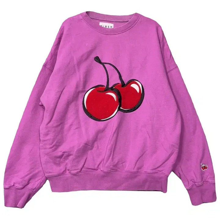 [BUNJANG] KIRSH Logo Pink Sweatshirt / 키르시 로고 핑크 스웻셔츠 1