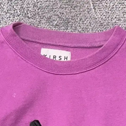 [BUNJANG] KIRSH Logo Pink Sweatshirt / 키르시 로고 핑크 스웻셔츠 1