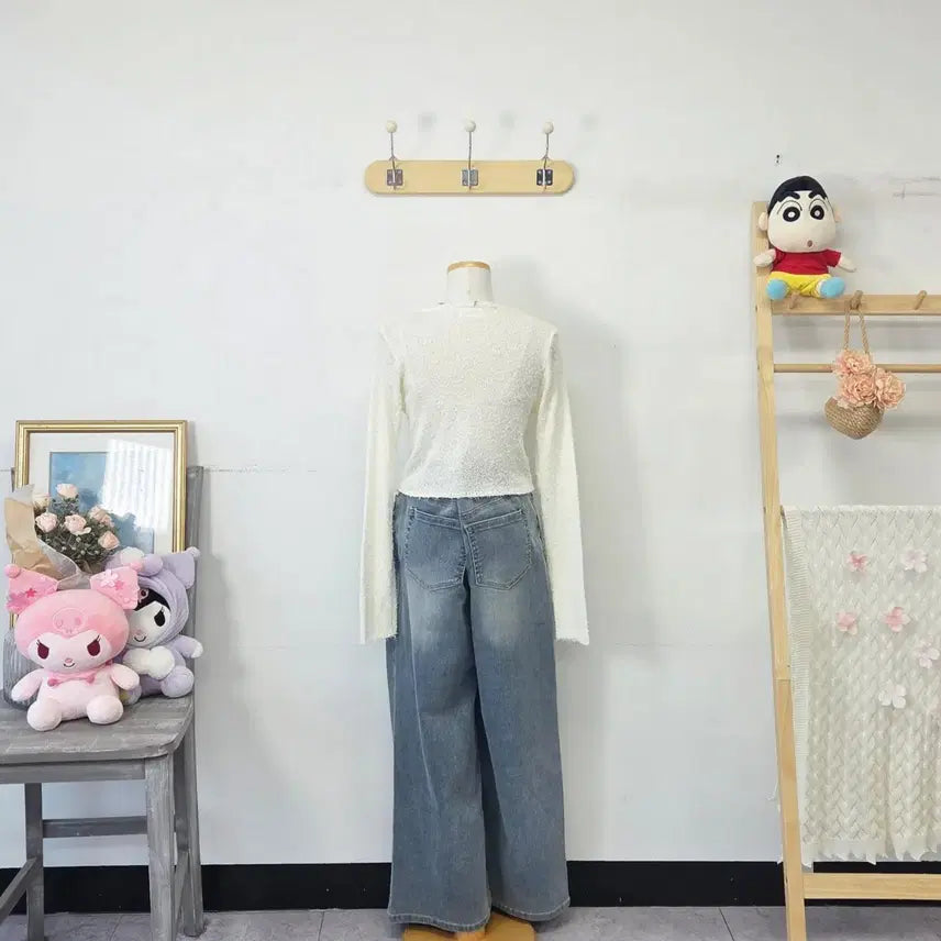 [BUNJANG] Hangten Denim Bending Jeans / 빈티지 만원샵 Hangten 밴딩 청바지 데님 팬츠