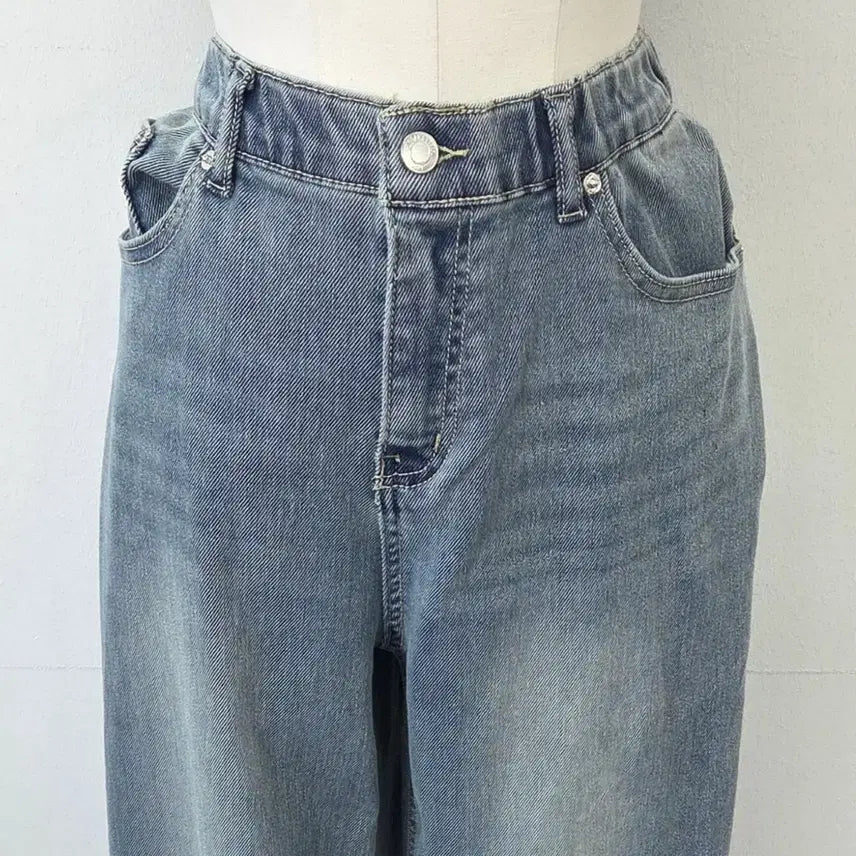 [BUNJANG] Hangten Denim Bending Jeans / 빈티지 만원샵 Hangten 밴딩 청바지 데님 팬츠
