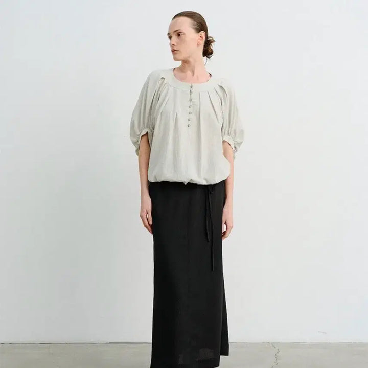 [BUNJANG] MOHAN H-Line Pencil Skirt / 모한 MOHAN 롱 스커트  H-LINE PENCIL SKIRT