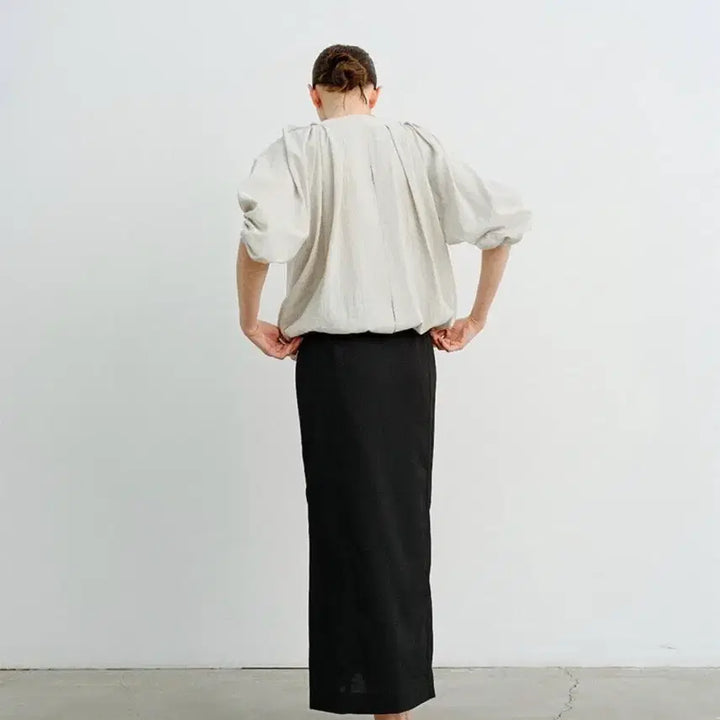 [BUNJANG] MOHAN H-Line Pencil Skirt / 모한 MOHAN 롱 스커트  H-LINE PENCIL SKIRT