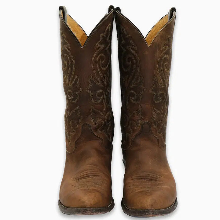 [BUNJANG] Justin Western Leather Boots / 빈티지 저스틴 웨스턴 레더 부츠 10D(270)사이즈 BT27019