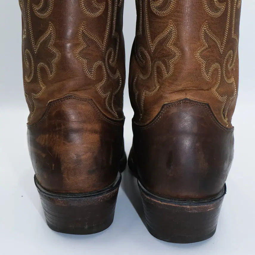 [BUNJANG] Justin Western Leather Boots / 빈티지 저스틴 웨스턴 레더 부츠 10D(270)사이즈 BT27019