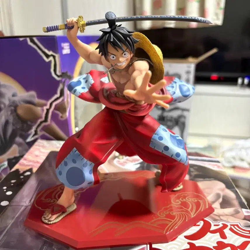 [BUNJANG] MegaHouse One Piece Luffy Wano Country Luffy Taro POP Figure / 원피스 루피 와노쿠니 루피타로 POP 피규어 메가하우스