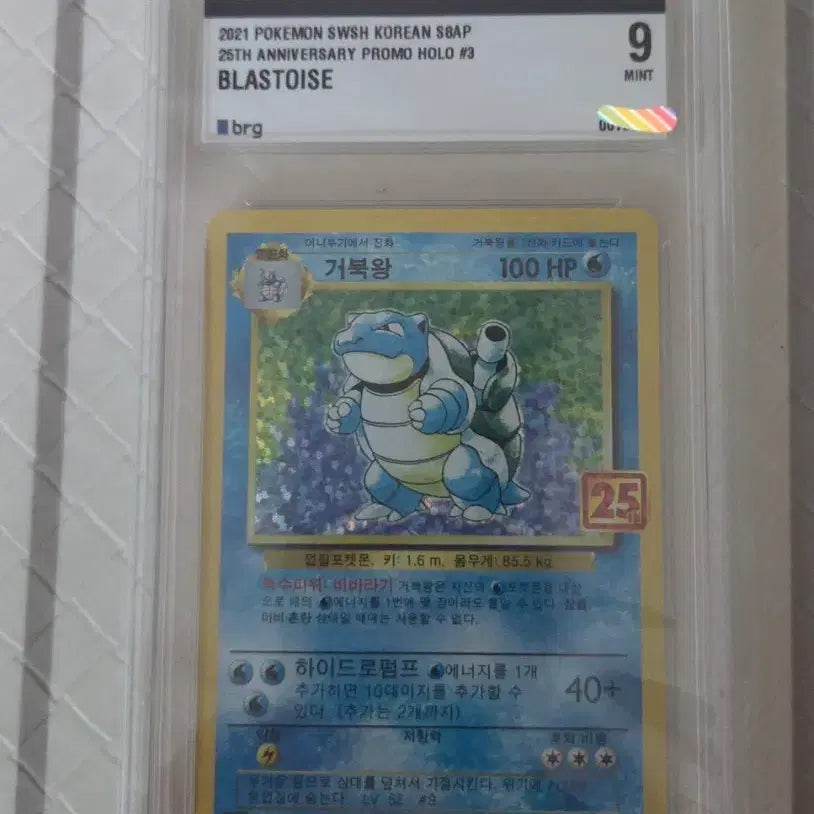 [BUNJANG] Pokemon Blastoise Promo Card / 포켓몬카드 거북왕 프로모(brg9) 판매합니다