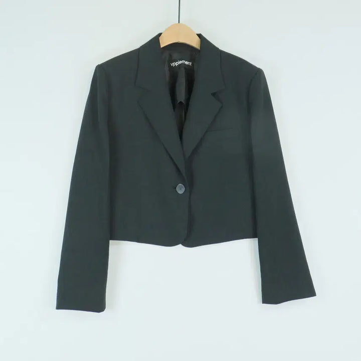 [BUNJANG] vpplement Black Crop Jacket S Women&
