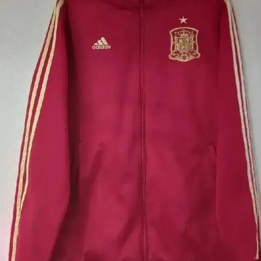 [BUNJANG] Adidas Spain Red Track Top Jersey Jacket (95-100) / 아디다스 스페인 레드 트랙탑 저지 져지집업 95~100