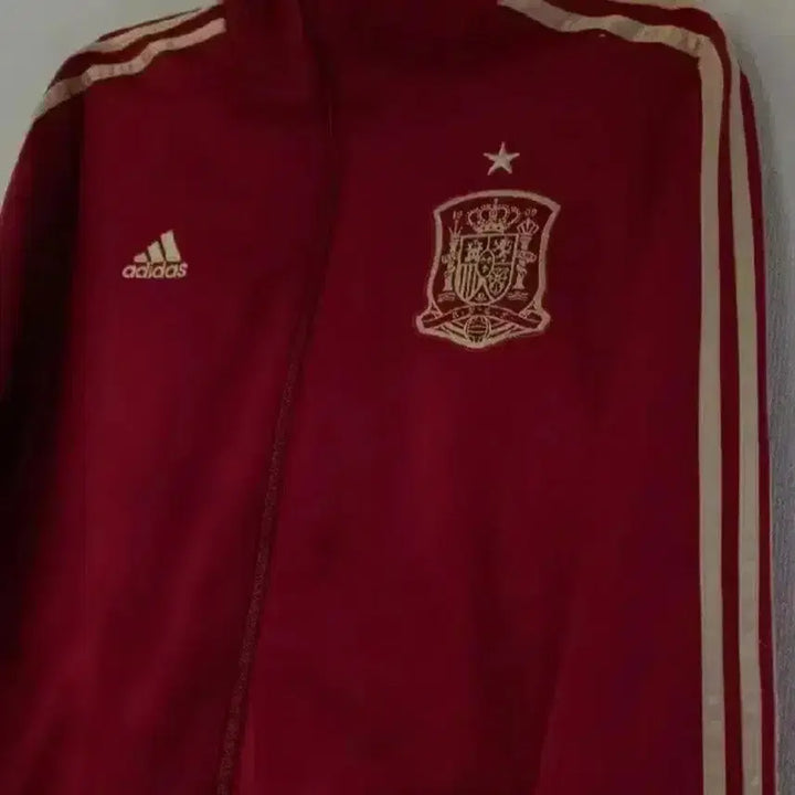 [BUNJANG] Adidas Spain Red Track Top Jersey Jacket (95-100) / 아디다스 스페인 레드 트랙탑 저지 져지집업 95~100