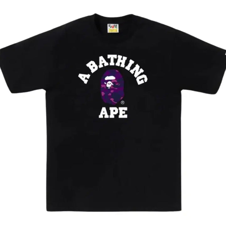 [BUNJANG] BAPE Color Camo College Black Purple S / 베이프 컬러 카모 컬리지 블랙 퍼플 S