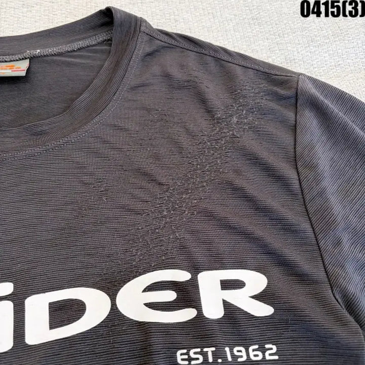 [BUNJANG] Eider Black Short Sleeve Functional T-shirt / M 아이더 블랙 반팔 기능성 티셔츠 0415(3)