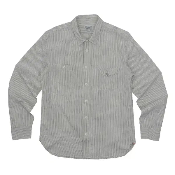 [BUNJANG] Covernat Stripe Long Sleeve Shirt / I6793 커버낫 스트라이프 긴팔 남방 95 구제모은