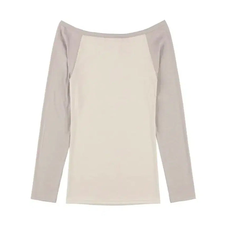 [SOLD OUT] 팬시클럽 헤븐리 오프숄더 롱슬리브 (BEIGE) F25QB084