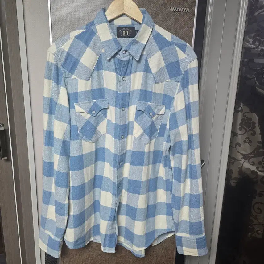 [SOLD OUT] rrl 웨스턴 플래드 셔츠 (L)