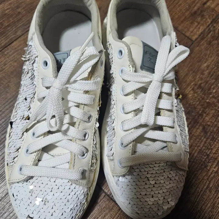 [BUNJANG] FONT Firenze Sequin Leather Sneakers / : [풀박급/새상품] FONT Firenze 이탈리아 시퀸 스니커즈 (2