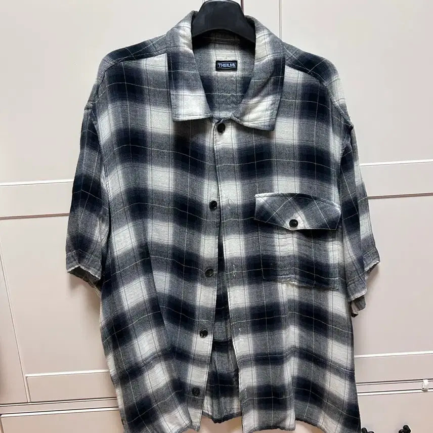 [SOLD OUT] 더일마 체크반팔셔츠