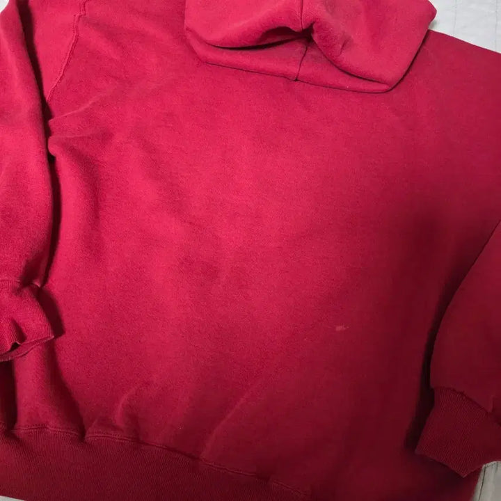 [SOLD OUT] [XL] 90s USA 빈티지 러셀 후드 집업 레드/버건디 블리칭