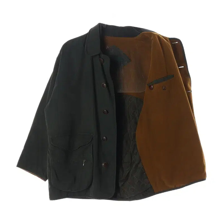 [BUNJANG] Bean Pole Dark Khaki Hunting Pocket Jacket (L) / 빈폴 다크 카키 헌팅 포켓 자켓 L