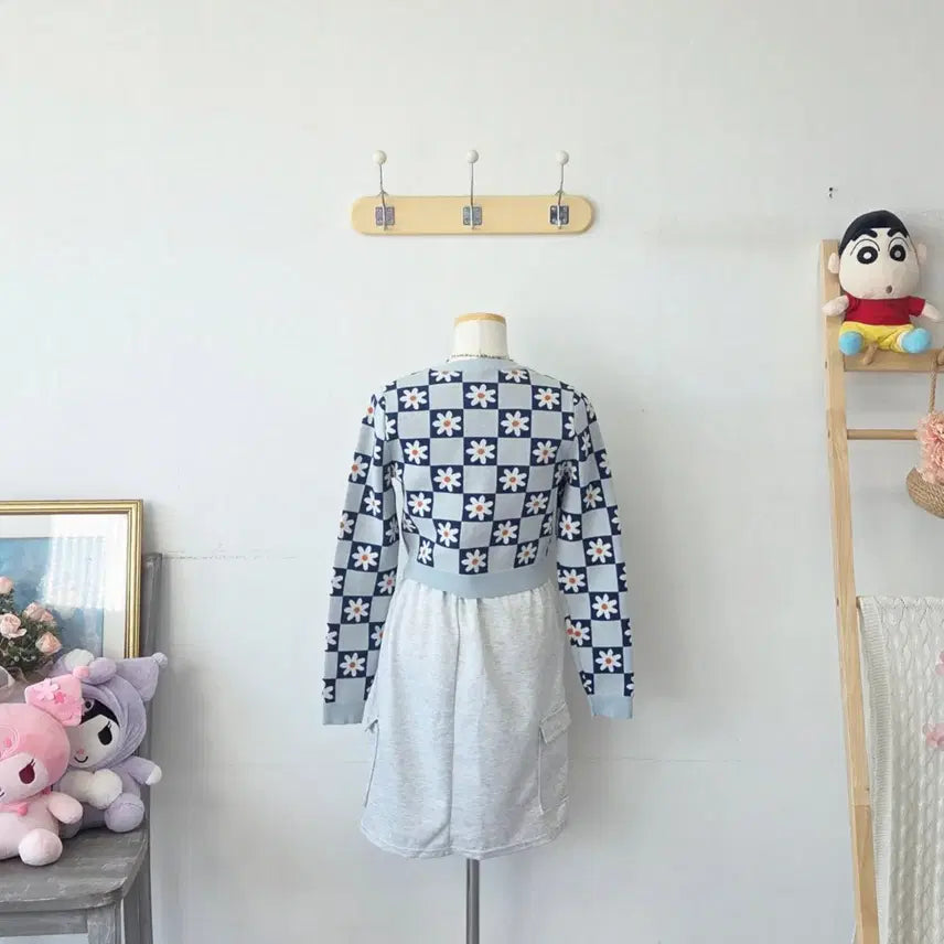 [BUNJANG] ZARA Flower Knit Cardigan / 빈티지 만원샵 ZARA 플라워 니트 가디건