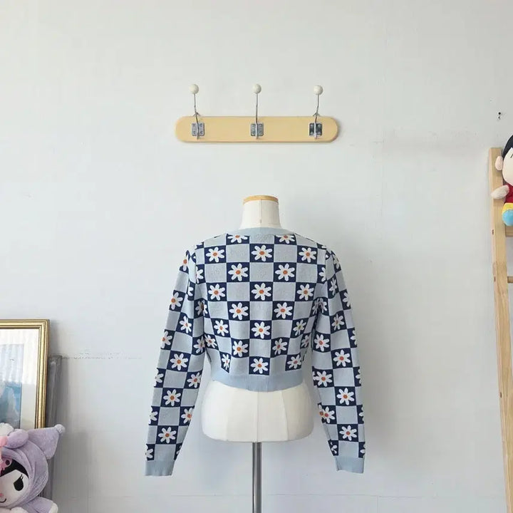 [BUNJANG] ZARA Flower Knit Cardigan / 빈티지 만원샵 ZARA 플라워 니트 가디건