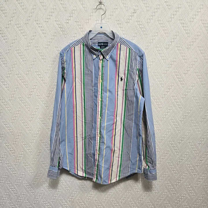 [BUNJANG] Polo Ralph Lauren Striped Button-Down Shirt - XL / 자243 폴로랄프로렌 스트라이프 버튼 다운 셔츠 XL