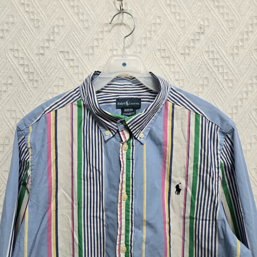[BUNJANG] Polo Ralph Lauren Striped Button-Down Shirt - XL / 자243 폴로랄프로렌 스트라이프 버튼 다운 셔츠 XL