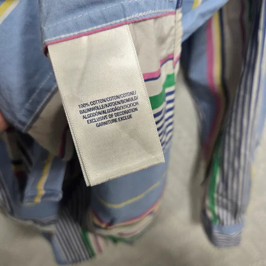 [BUNJANG] Polo Ralph Lauren Striped Button-Down Shirt - XL / 자243 폴로랄프로렌 스트라이프 버튼 다운 셔츠 XL
