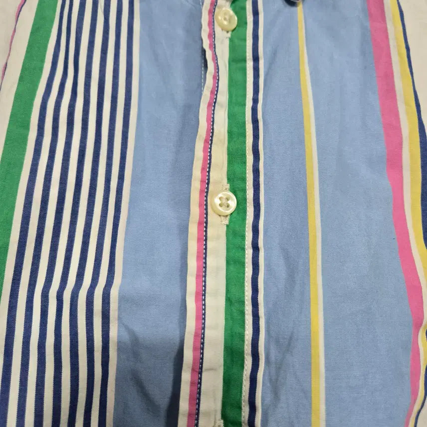 [BUNJANG] Polo Ralph Lauren Striped Button-Down Shirt - XL / 자243 폴로랄프로렌 스트라이프 버튼 다운 셔츠 XL