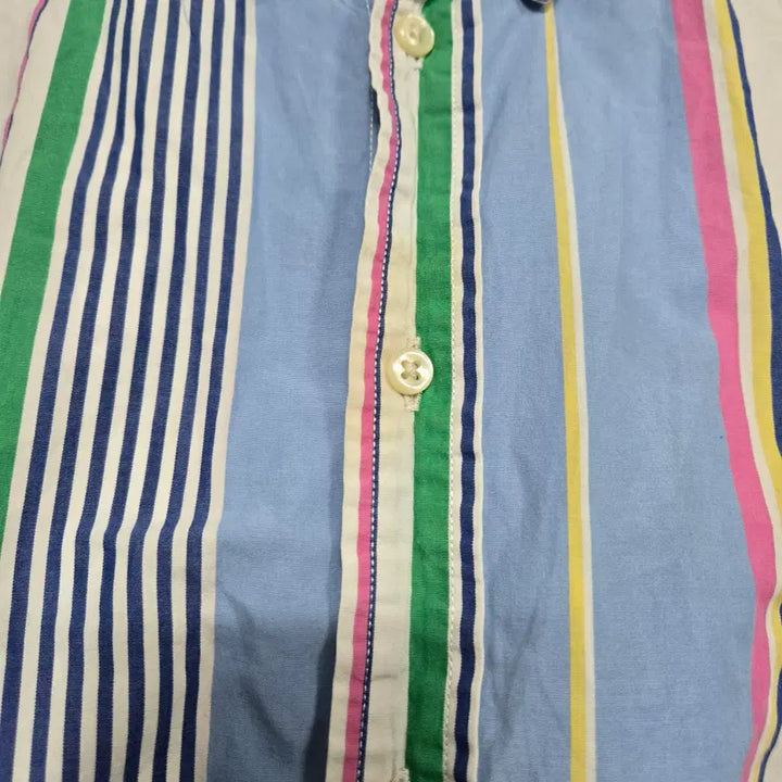 [BUNJANG] Polo Ralph Lauren Striped Button-Down Shirt - XL / 자243 폴로랄프로렌 스트라이프 버튼 다운 셔츠 XL