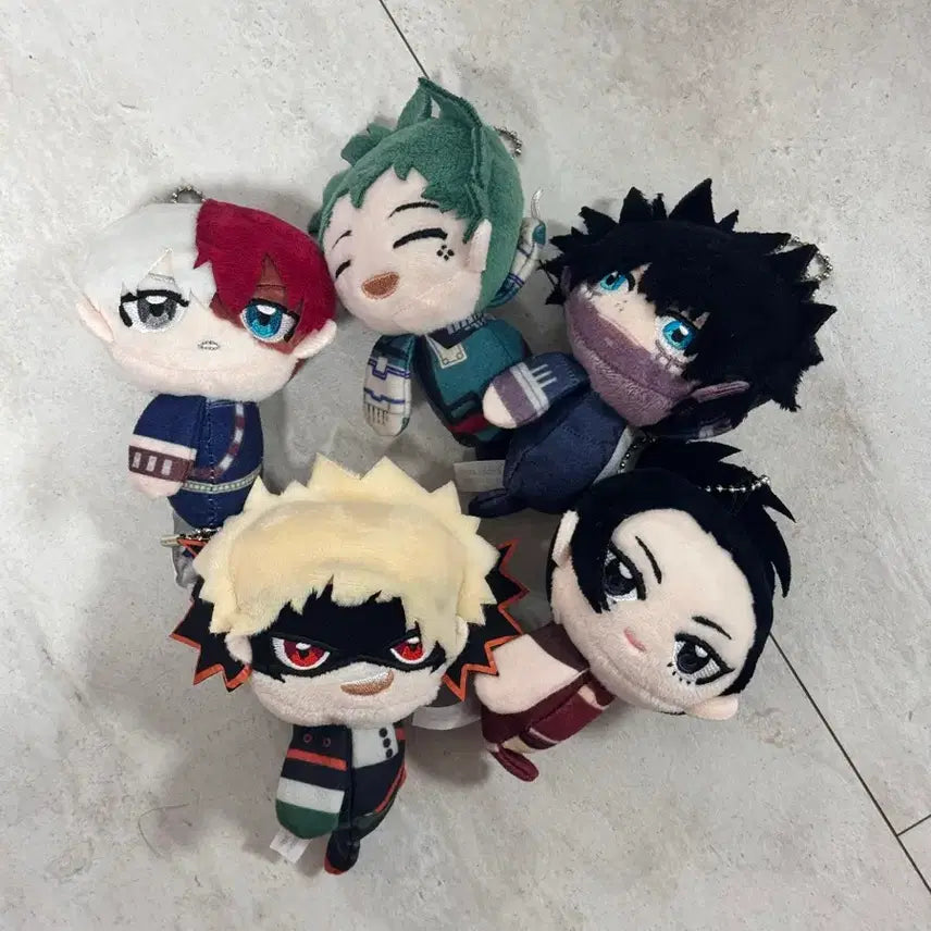 [BUNJANG] My Hero Academia Tetekore Plush Set / 히로아카 나히아 테테코레 누이 일괄 택포2.8