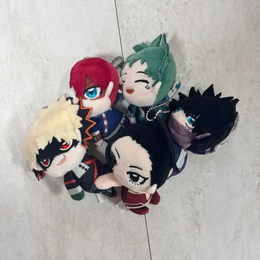 [BUNJANG] My Hero Academia Tetekore Plush Set / 히로아카 나히아 테테코레 누이 일괄 택포2.8