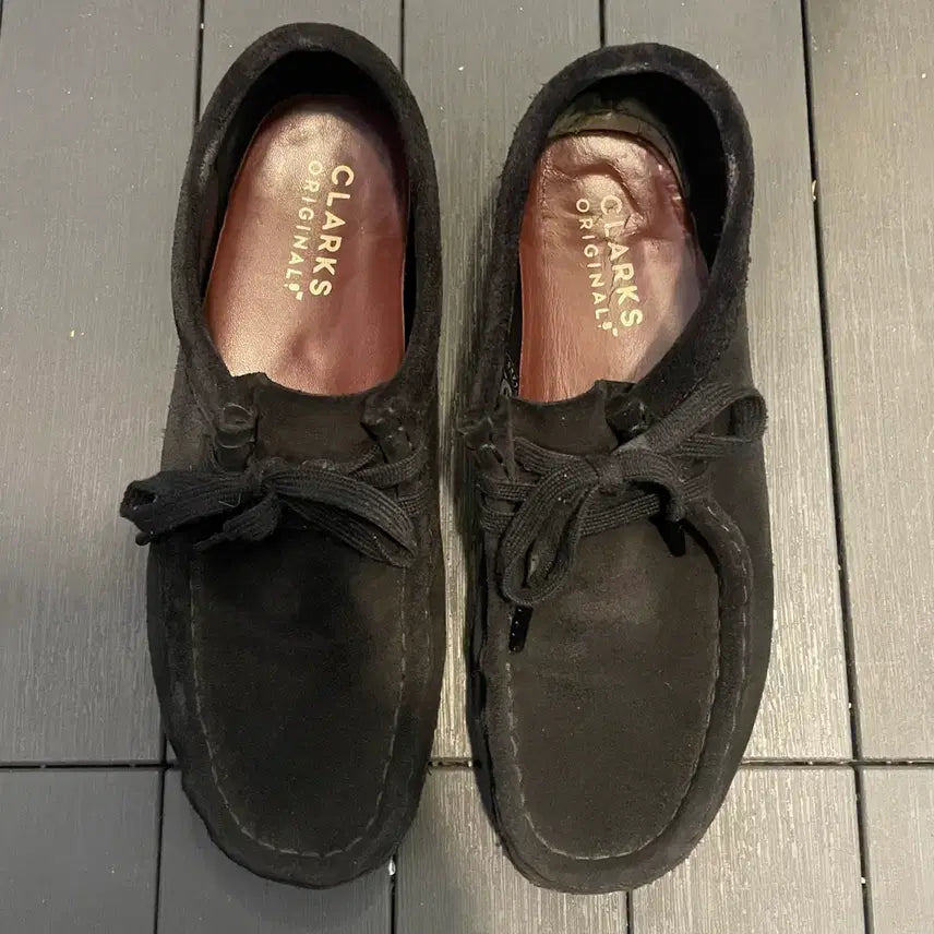 [BUNJANG] Clarks Wallabee Black Suede Shoes / 클락스 월라비 블랙 스웨이드